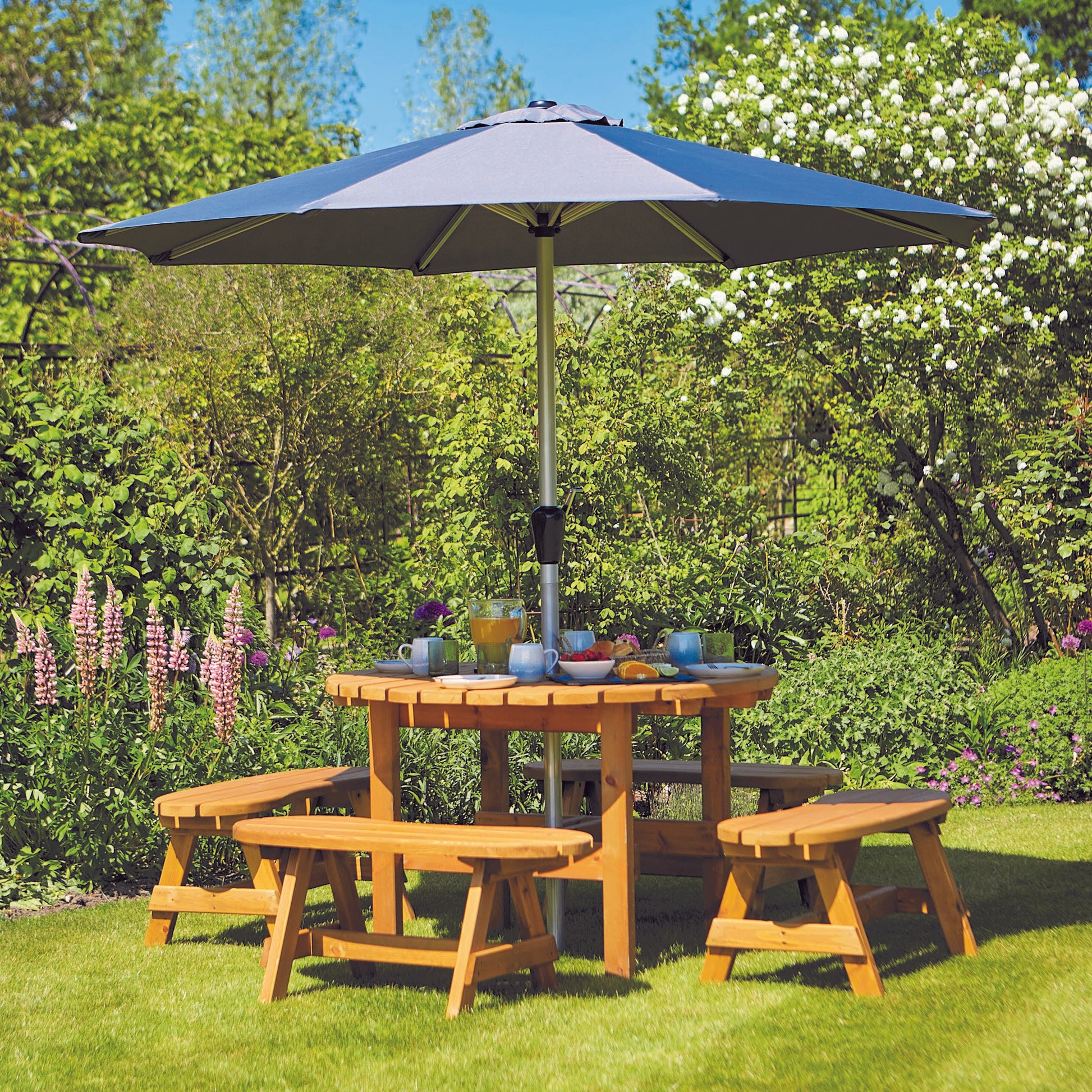Amble Table & Bench Set