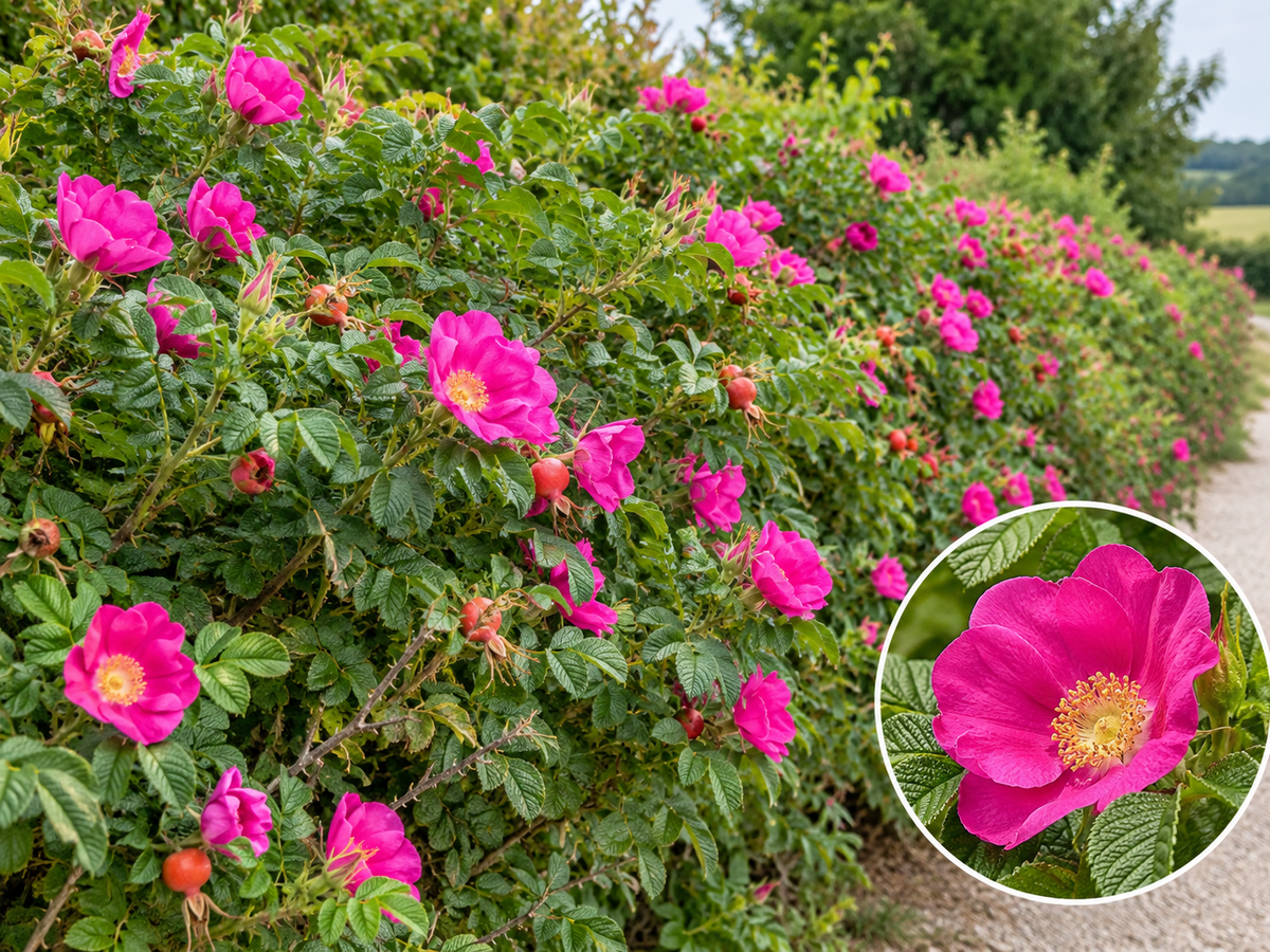Rosa rugosa (Hedging Rose) -2L pot
